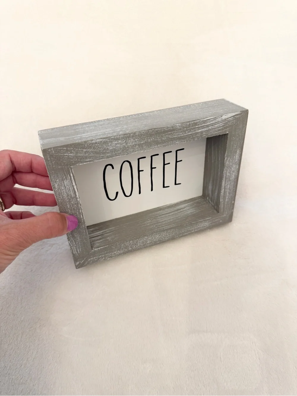 Coffee Framed Sign - Rustic Home Accent